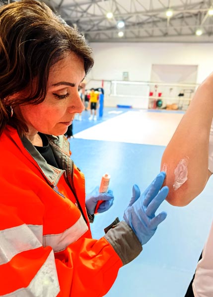 “Η ομάδα RescueGR σε επιχειρησιακή ετοιμότητα καθ’ όλη τη διάρκεια των αγώνων.”